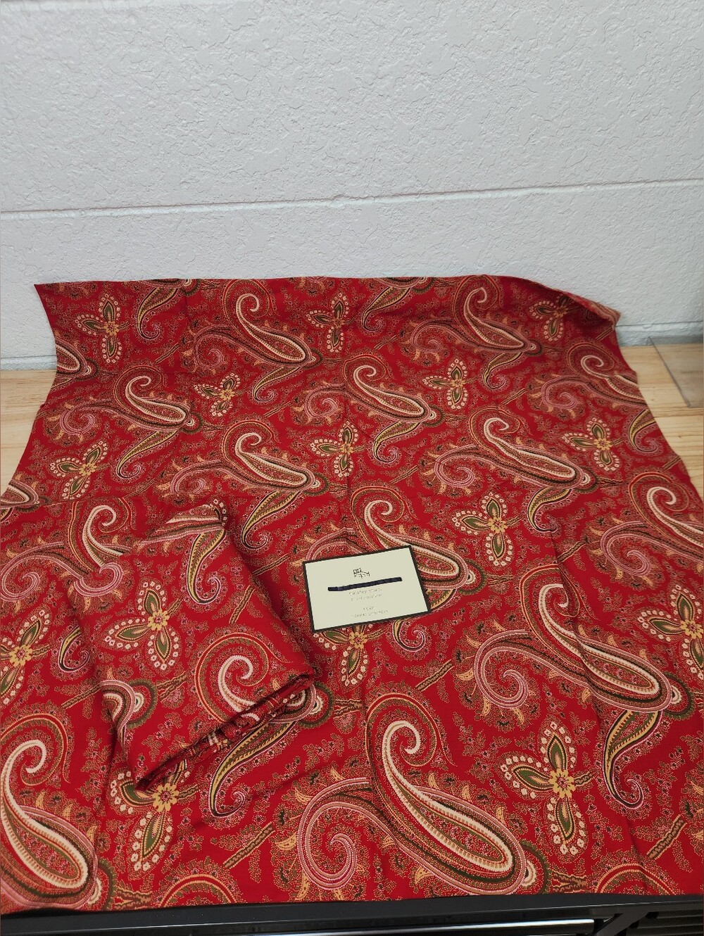 Pottery Barn Paisley Euro Sham Set Of 2 Pillowcase French Cottage NOS Red